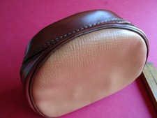 A VERY NICE VINTAGE EFGEECO VINYL FISHING REEL CASE UNUSUAL COLOURS