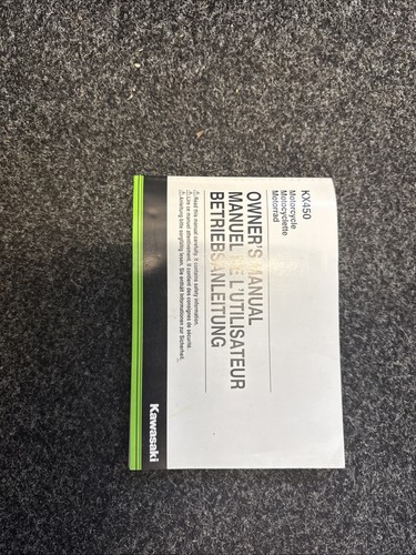 Kawasaki 450 owners manual - kawasaki, kx