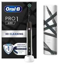 ORAL B CrossAction PRO 1 680 Electric Toothbrush - Black (ORAPRO680CABKSTR)