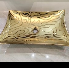 Used Exclusive High-End Designer Countertop Hand Basin Sink Set 