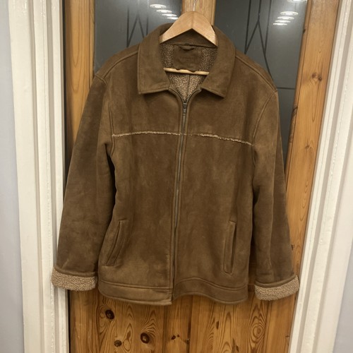 Vintage suede mid length coat - vintage,
