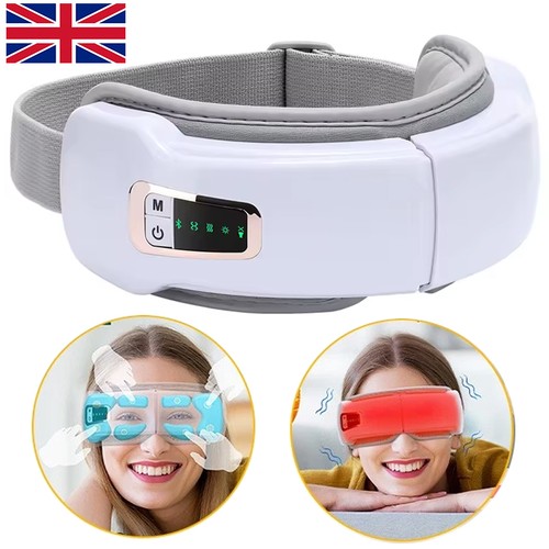 Heated eye massager with - heated,