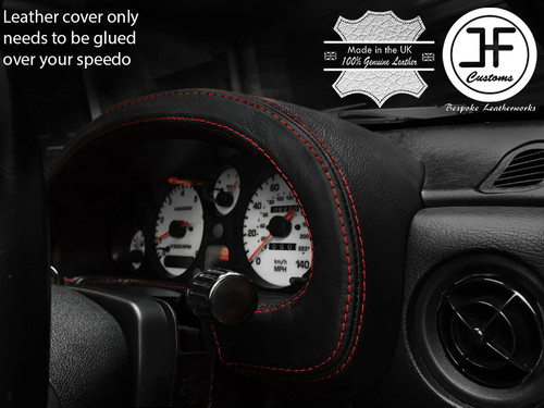 Red stitch speedo gauge hood - stitch,