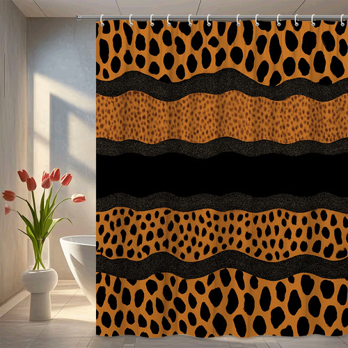 Leopard print shower - print,
