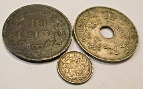 1869 greece lepta - 1869, 1936