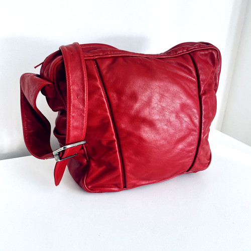 Enny large shoulder bag - large, red