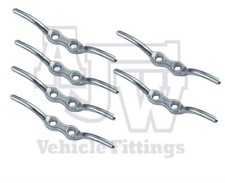 6 Rope Cleat 150mm Stainless Steel Grade A4 Flag Halyard Boat Securing Tie Down