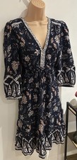 Pretty Blue Dress by MONSOON Size 12 / 14 * L@@K * Vgc