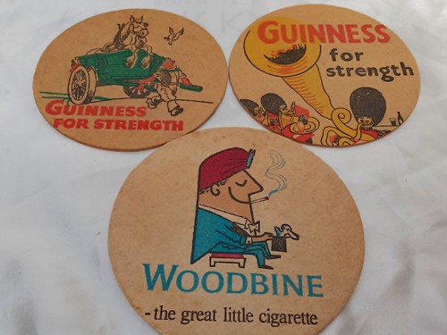 Vintage beer mats 1950 - vintage,
