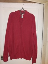 Ladies Raspberry Full Zip