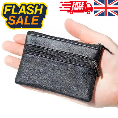 Leather mini coin purse - purse, unisex