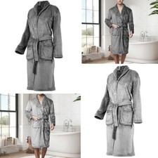 Flocked Collar Dressing Gown