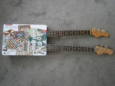 3/4 7/8 Short Scale Double Cigar Box Tin Can Canjo 6 string Guitar 4 string Bass