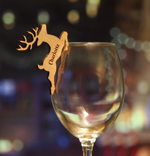 Personalised wooden deer - personalised,
