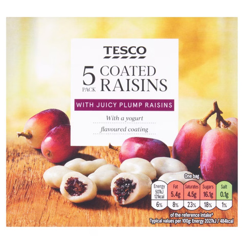 Tesco coated raisins a - tesco,
