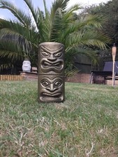 Stone garden totem - stone, pole