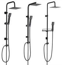 Matt Black Round & Square 3