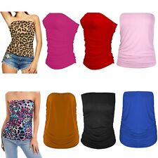 Women Boob tube Bandeau Ruched