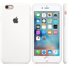 Genuine / Official Apple iPhone 6 & 6S Silicone Case / Cover - White - New