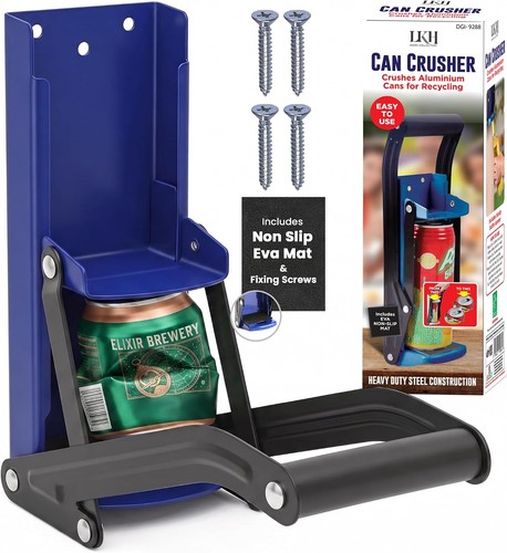 Can crusher wall mounted - can,