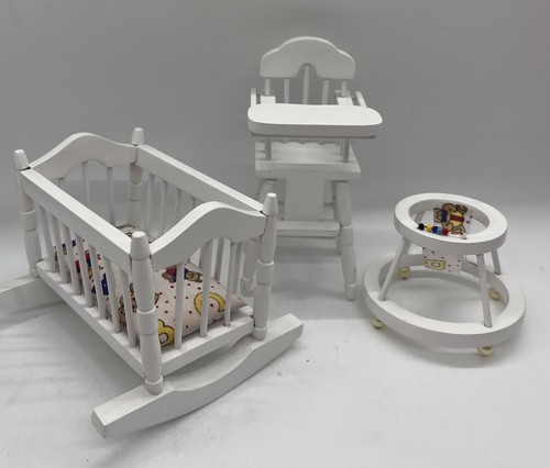 Dolls house nursery set - ,, crib