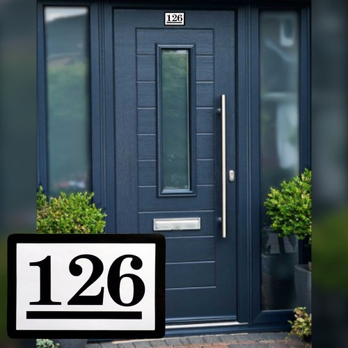 Custom vinyl house - house, number