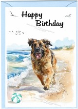 Leonberger Dog Birthday Card