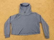 Brandy Melville Blue Cropped Hoodie