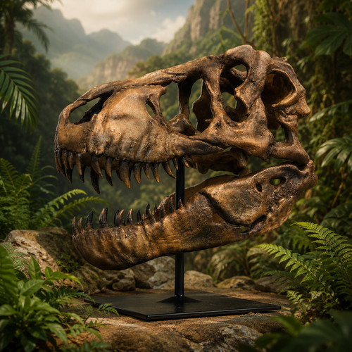 Tyrannosaurus rex skull hand - tyrannosaurus,