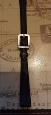trench watch Fully Hallmarked Watch Strap Buckle  On Open Ended Strap black