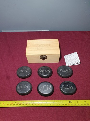 Ovular basalt hot stone - basalt,