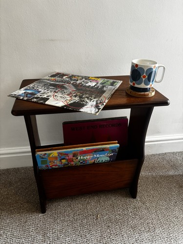Vintage oak magazine - vintage, rack