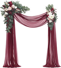 Arch Flowers with Drapes Kit
