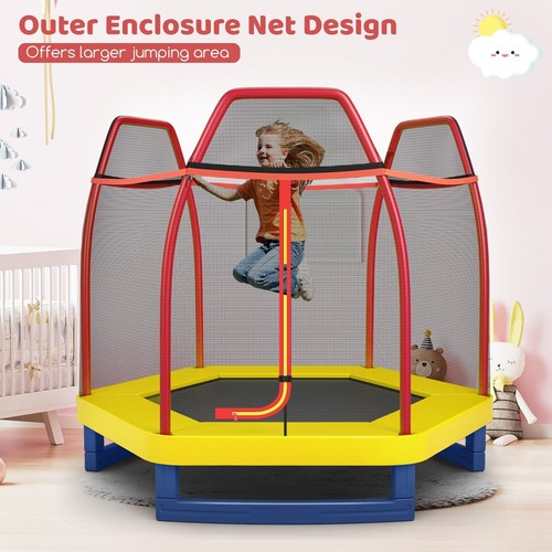 7ft kids trampoline safety - 7ft,