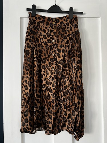 Zara brown leopard print - , midi