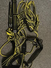 Pony Nylon Driving Harness Yellow And Black Signs Of Wear But Good Condition