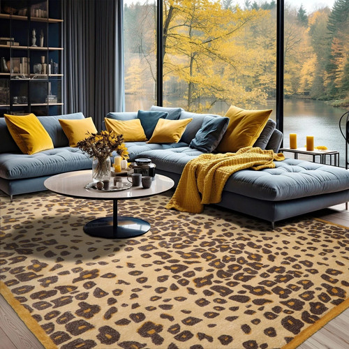 Leopard print wool premium - leopard,