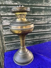 Antique Brass Oil Lamp with Duplex Burner - Vintage Home Decor - Collectible