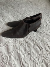 Brand New Pierre Cardin Brown Leather Low Heels Shoes Size 5 UK Or 38 EUR