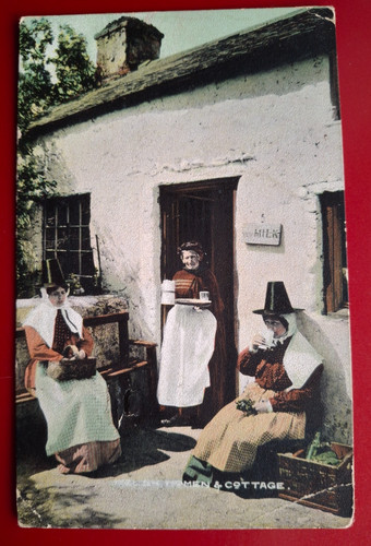 Vintage colour postcard - vintage,