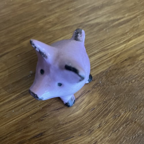 Vintage goebel ceramic pig 3cm - goebel,