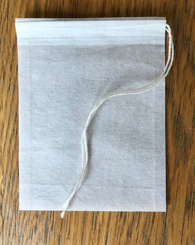 Empty self fill teabags white - empty,