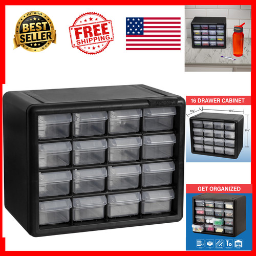 Drawer plastic storage - 16-drawer,
