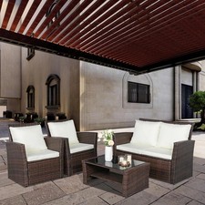 Rattan garden furniture sofa - garden,