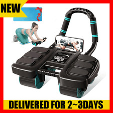 Automatic Rebound Ab Roller Exercise Wheel Abdominal Wheel Anti Slip Fitness Gym