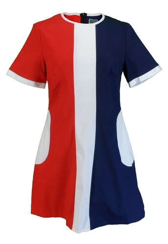 Ladies retro mod vintage red - ladies,