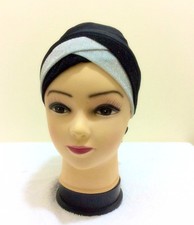 Ladies NEW Glitter Shimmer Bonnet Caps Hijab Under scarf Ninja Cap HEADBAND UK