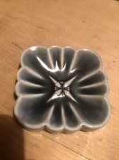 vintage WADE HARLEQUIN porcelain pin tray dish 1957-58 greenish colour