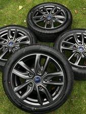 4 x RARE GREY GENUINE 18" FORD TRANSIT CUSTOM SPORT ALLOYS WHEELS TYRES 2221670