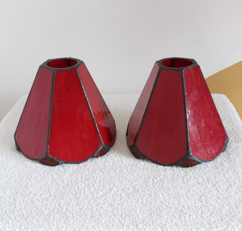 Pair vintage tiffany style - vintage,